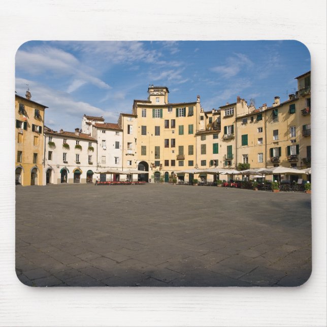 Piazza Anfiteatro square in Lucca - Tuscany, Italy Mouse Pad (Front)