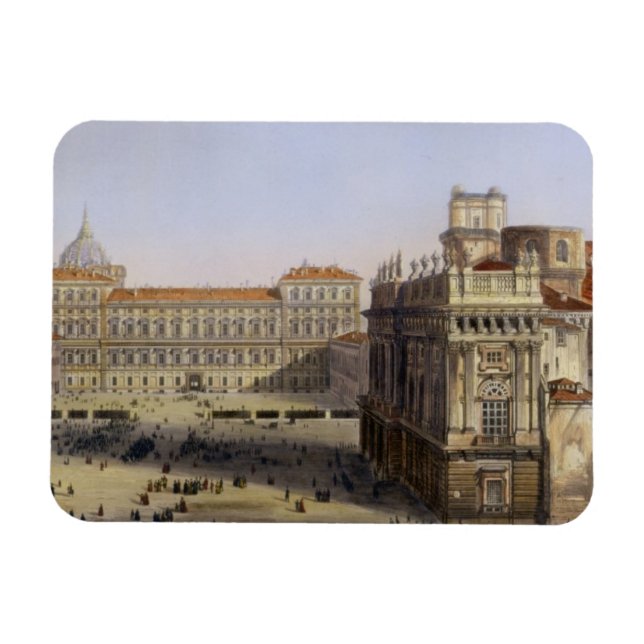 Piazza Castello, Turin, engraved by F. Citterio (c Magnet (Horizontal)