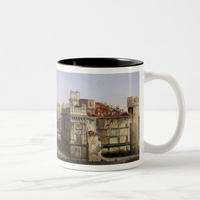 Piazza Castello, Turin, engraved by F. Citterio (c Two-Tone Coffee Mug (Right)