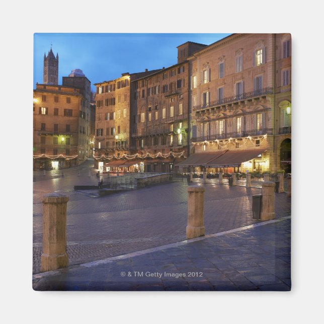 Piazza Del Campo at dusk,Siena. Magnet (Front)