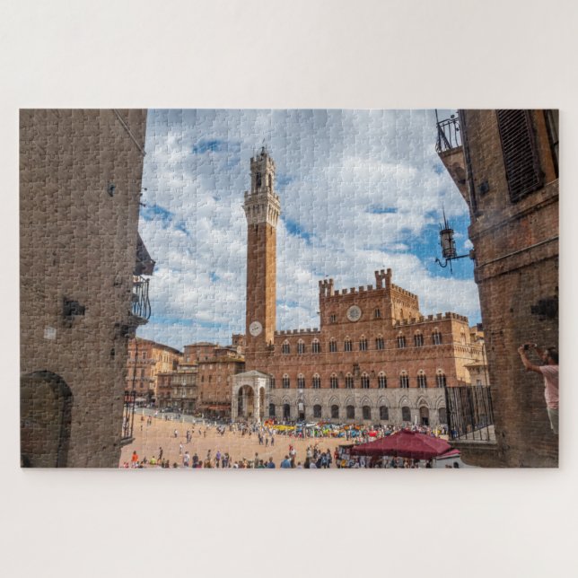 Piazza del Campo in Siena, Tuscany, Italy Jigsaw Puzzle (Horizontal)