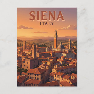 Piazza del Campo Italy Postcard