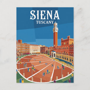 Piazza del Campo Italy Postcard
