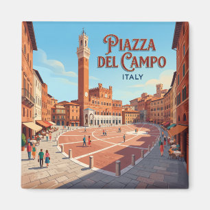 Piazza del Campo Siena Italy Magnet