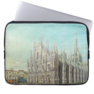 Piazza del Duomo in Milan by Carlo Bossoli Laptop Sleeve
