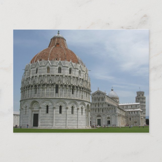 Piazza del Duomo in Pisa, Tuscany, Italy Postcard (Front)