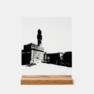 Piazza della Signoria in Florence, Central Italy Acrylic Sign
