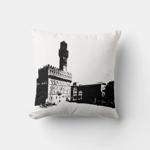 Piazza della Signoria in Florence, Central Italy Cushion