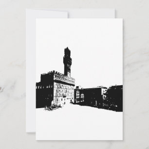 Piazza della Signoria in Florence, Central Italy Invitation