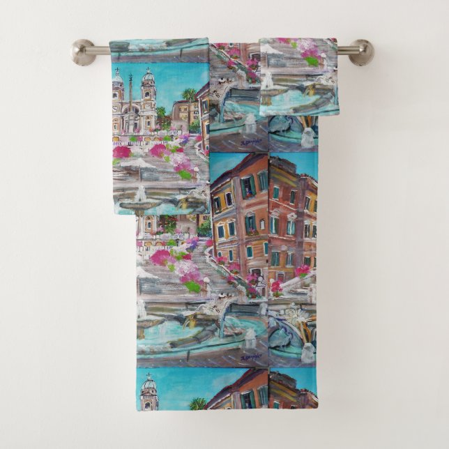 Piazza di Spagna - Bath Towel Set (Insitu)
