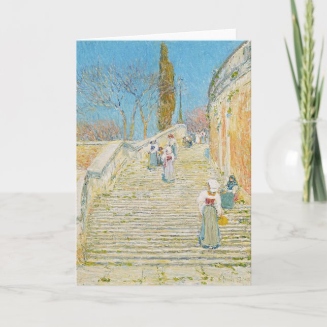 Piazza di Spagna, Rome | Childe Hassam Card (Front)