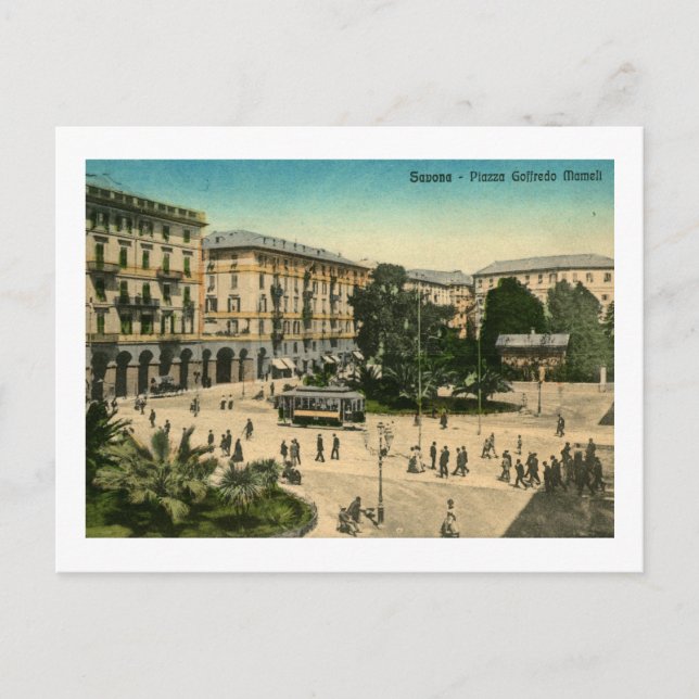 Piazza Goffredo Mameli, Savona, Italy Postcard (Front)