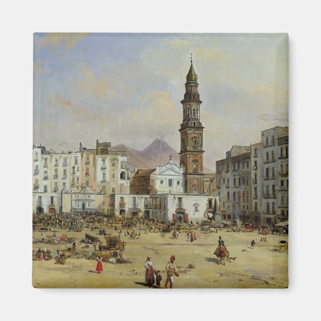 Piazza Mazaniello, Naples Magnet (Front)