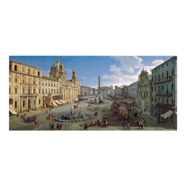 Piazza Navona, Rome art rack card (Front)