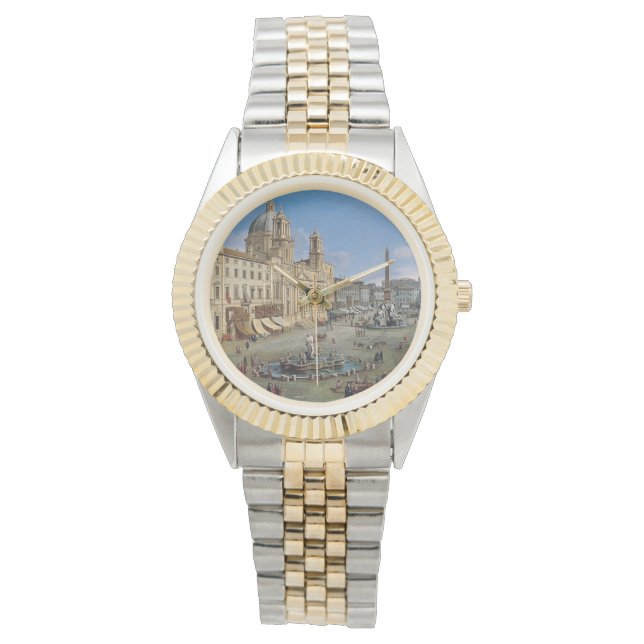 Piazza Navona, Rome art watches (Front)