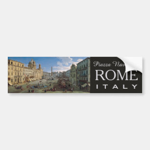 Piazza Navona, Rome custom bumpersticker Bumper Sticker
