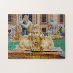 Piazza Navona  Rome Italy . Jigsaw Puzzle