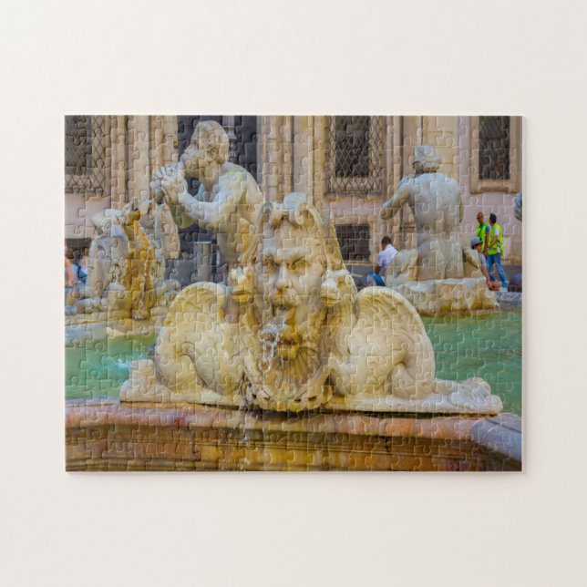 Piazza Navona  Rome Italy . Jigsaw Puzzle (Horizontal)