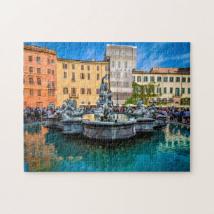 Piazza Navona  Rome Italy . Jigsaw Puzzle