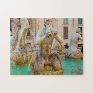Piazza Navona  Rome Italy . Jigsaw Puzzle