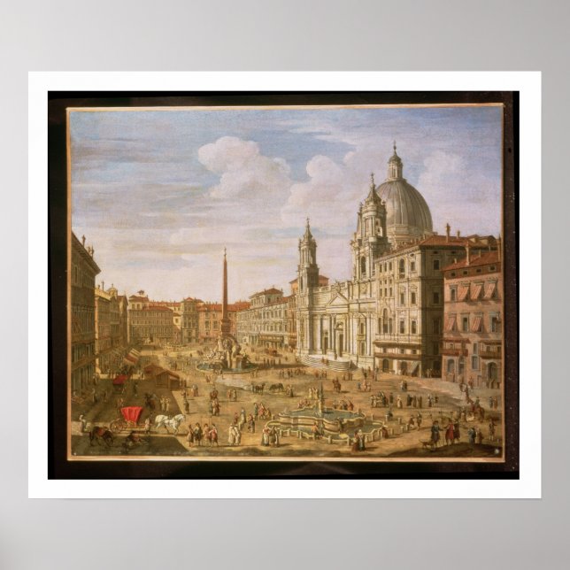 Piazza Navona, Rome, looking South towards Palazzo Poster (Front)