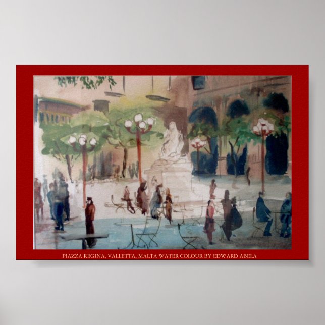PIAZZA REGINA, MALTA  POSTER (Front)