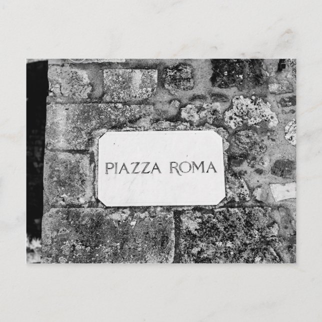 Piazza Roma Postcard (Front)