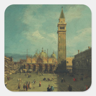 Piazza San Marco by Canaletto Square Sticker