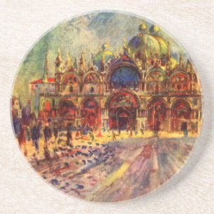Piazza San Marco, Venice by Pierre Renoir Coaster