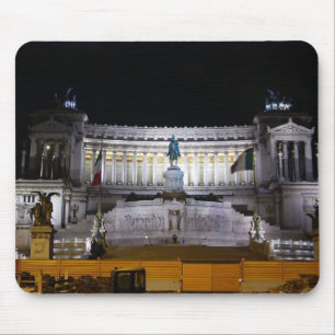 Piazza Venezia at night Mouse Pad