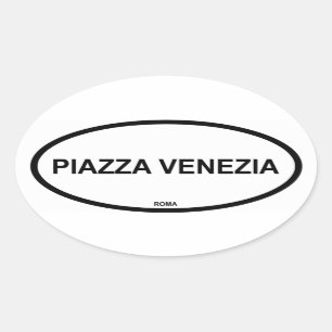 PIAZZA VENEZIA OVAL STICKER
