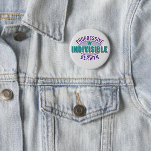 PIB Medium Sized Light Grey Button