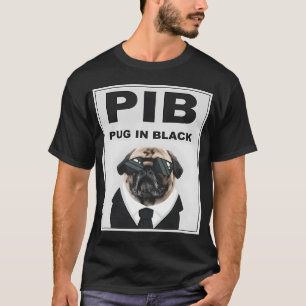 PIB Pug in Black T-Shirt