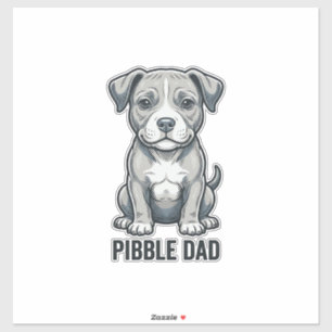 Pibble Dad Vintage Engraving Dog Shirt Design_1