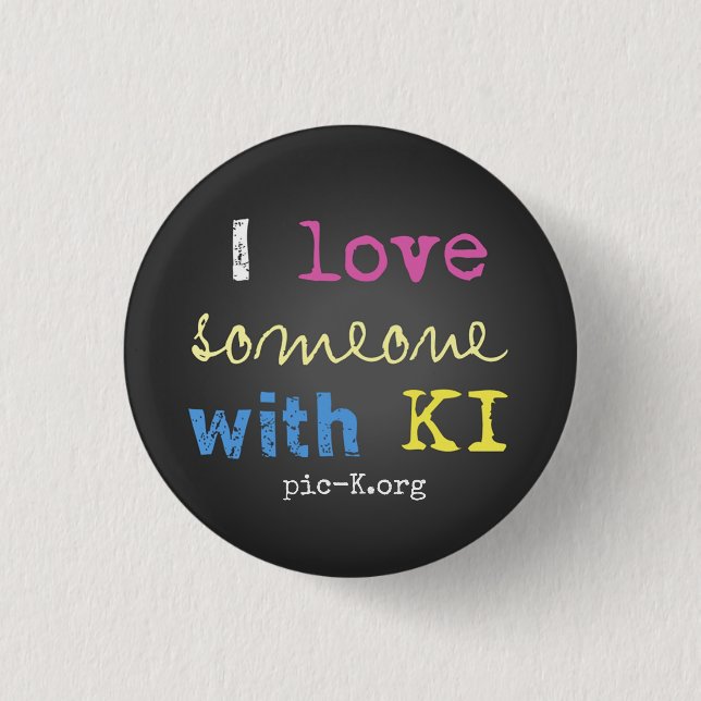 pic-K Love 3 Cm Round Badge (Front)