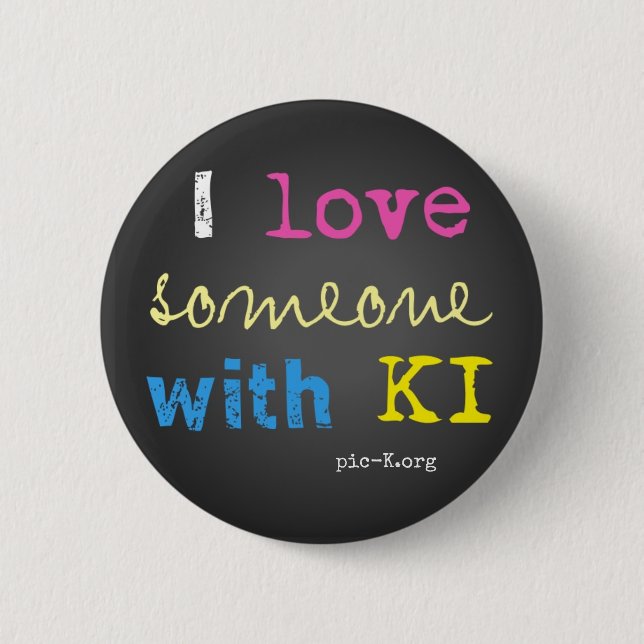 pic-K Love 6 Cm Round Badge (Front)