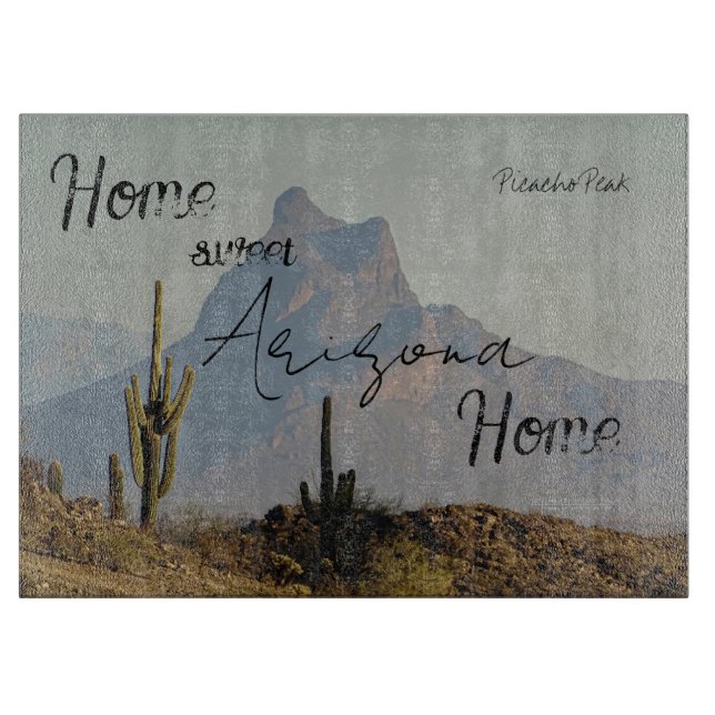 Picacho Peak Arizona Southwest Desert Mountain Cutting Board (Front)
