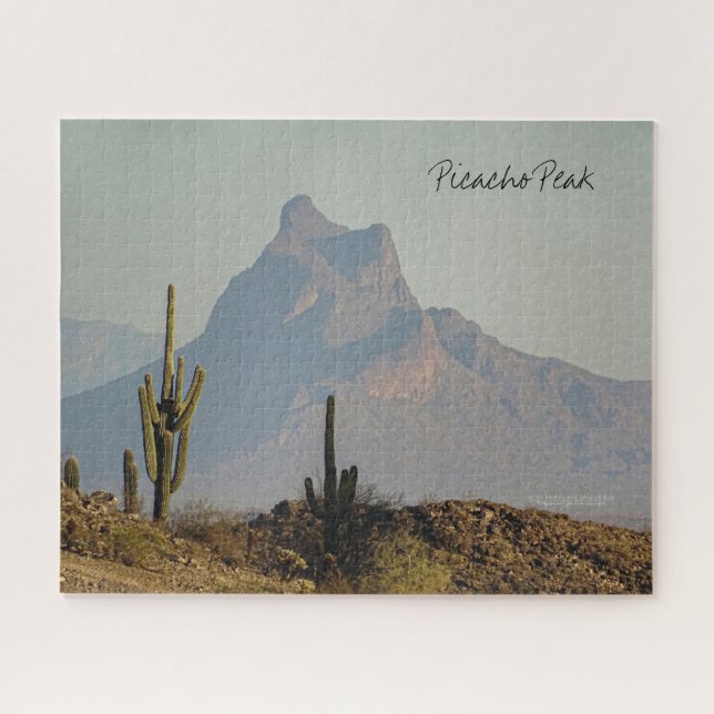 Picacho Peak Arizona Southwest Desert Mountain Jigsaw Puzzle (Horizontal)