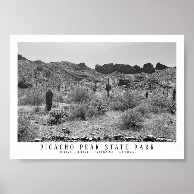 Picacho Peak State Park Keepsake Arizona Poster (Front)
