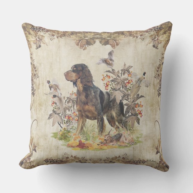 Picardy Spaniel , Bird hunting   Cushion (Front)