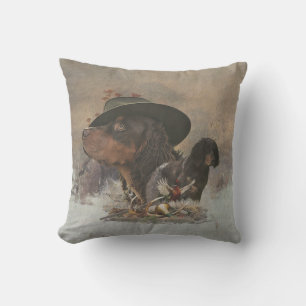 Picardy Spaniel , Hunting Season      Cushion