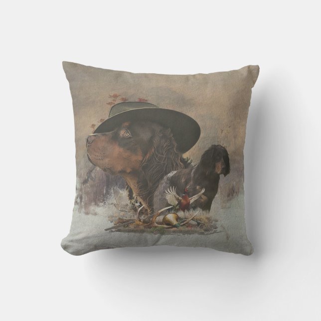 Picardy Spaniel , Hunting Season      Cushion (Front)