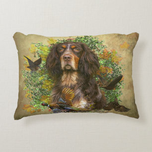 Picardy Spaniel , Hunting season  Decorative Cushion