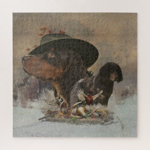 Picardy Spaniel , Hunting Season Jigsaw Puzzle