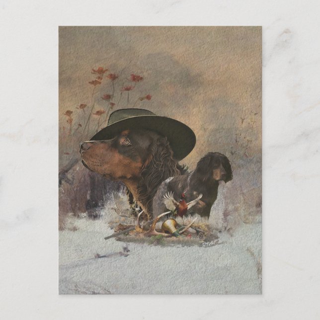 Picardy Spaniel , Hunting Season     Postcard (Front)