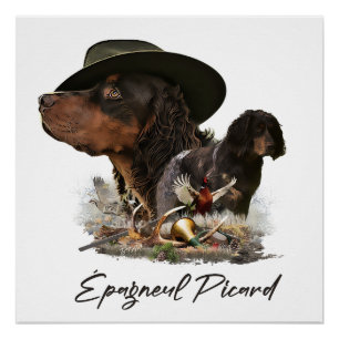 Picardy Spaniel , Hunting Season Poster