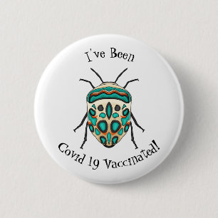 Picasso bug cartoon illustration 6 cm round badge