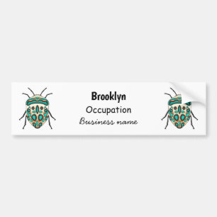 Picasso bug cartoon illustration bumper sticker