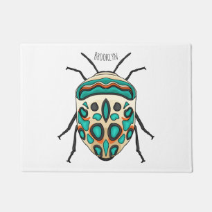 Picasso bug cartoon illustration doormat
