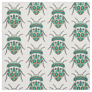 Picasso bug cartoon illustration fabric